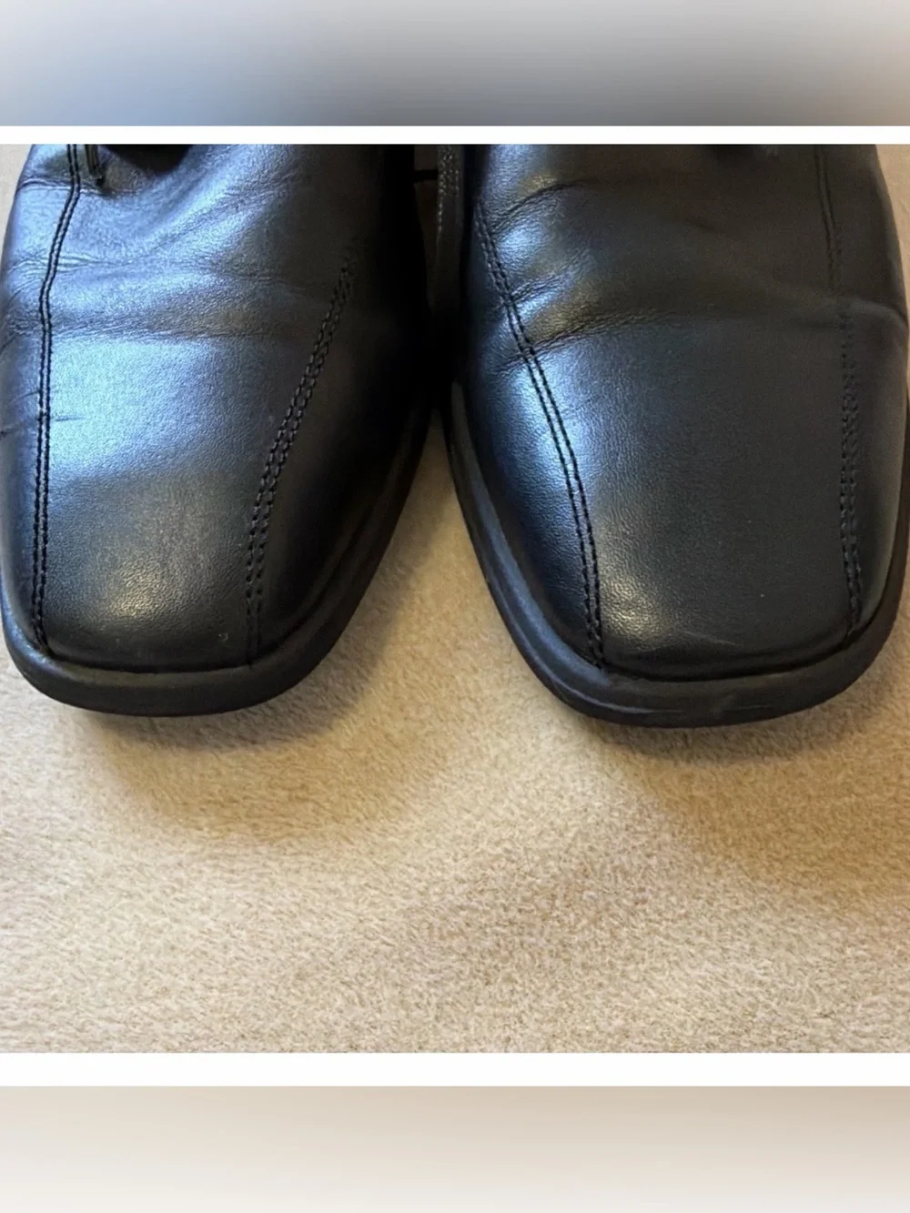 Camel Active Men's Black Leather Lace-Up Dress Shoes 9.5 Good condition